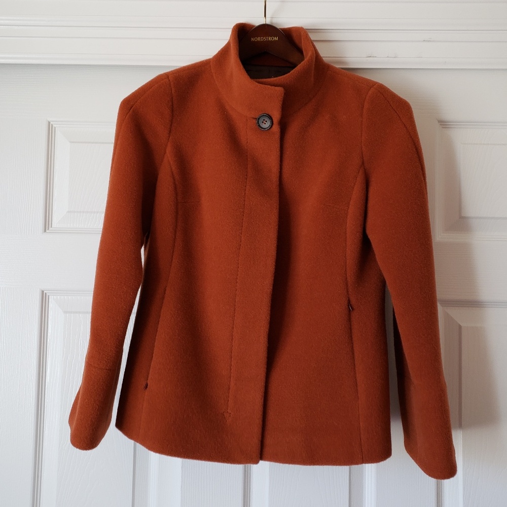 Hilary Radley Alpaca Jacket with Stand Collar